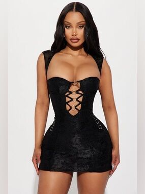 kelsey cowl neck mini dress - black Fashion Nova | Dresses | Sz X Silk Pieces Amelie Bow Front One Color:Canyon/Canvas date nights